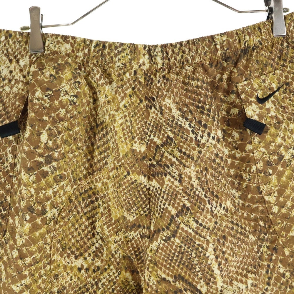 SUPREME(シュプリーム) 22AW ×NIKE ACG Nylon Trail Short Pant ナイキエーシージー パイソン ナイロン トレイルショーツ ハーフパンツ ゴールド DN3260-277