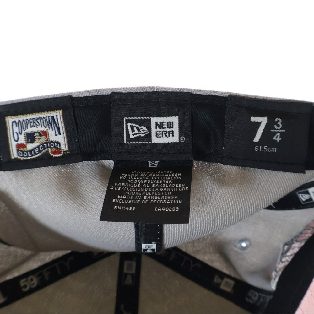 NEW ERA(ニューエラ) 59FIFTY MLB New York Yankees ニューヨークヤンキース 1999ワールドシリーズ 6パネル ベースボールキャップ 帽子 グレー