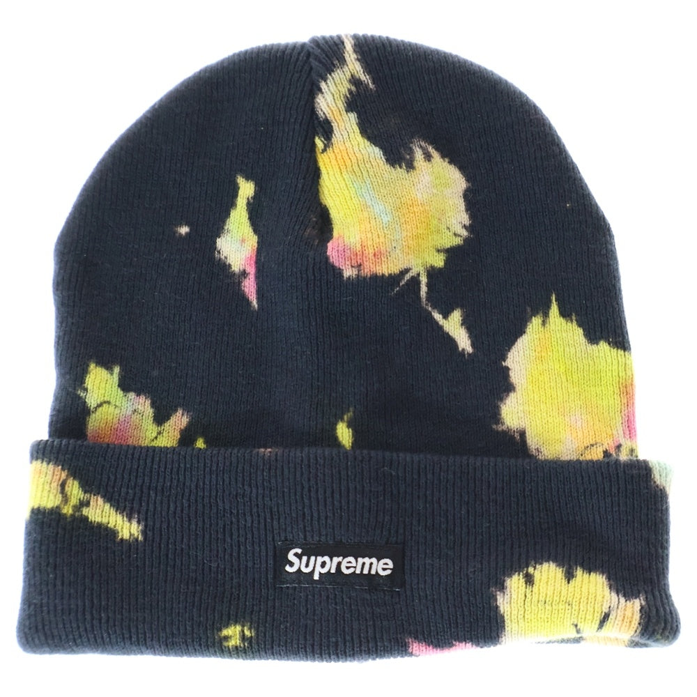 SUPREME(シュプリーム) 20SS Splatter Dyed Beanie スプラッターダイ ビーニー ニットキャップ 帽子 ブラック/マルチカラー