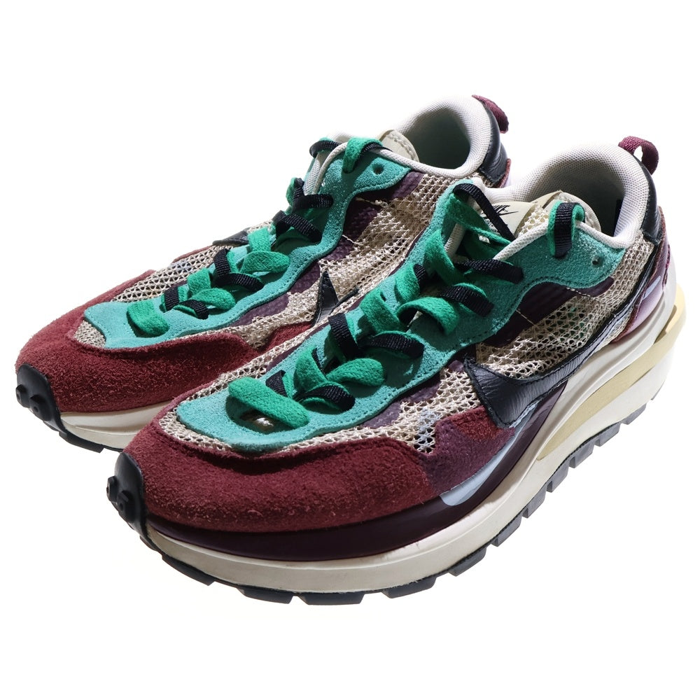 NIKE(ナイキ) ×sacai VAPORWAFFLE サカイ ヴェイパーワッフル ローカットスニーカー ボルドー/グリーン US8/26cm DD3035-200