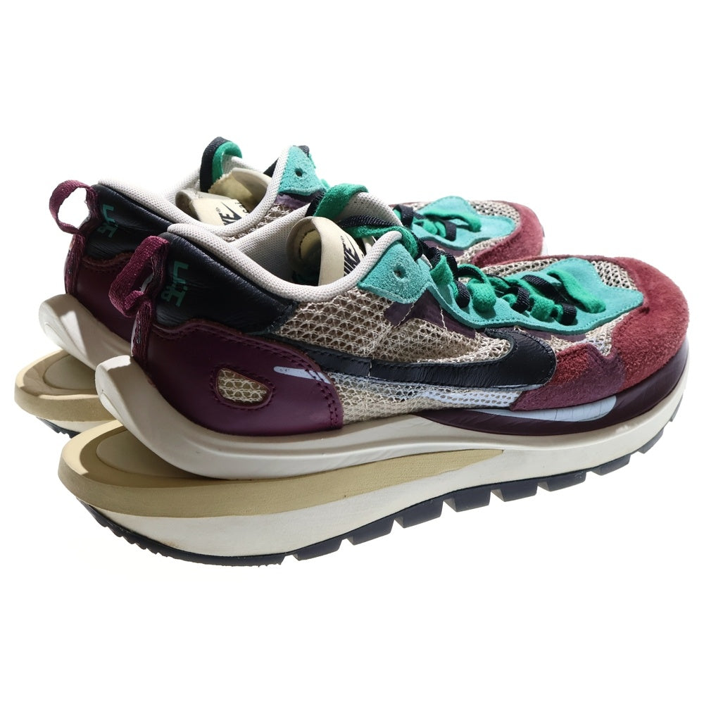 NIKE(ナイキ) ×sacai VAPORWAFFLE サカイ ヴェイパーワッフル ローカットスニーカー ボルドー/グリーン US8/26cm DD3035-200