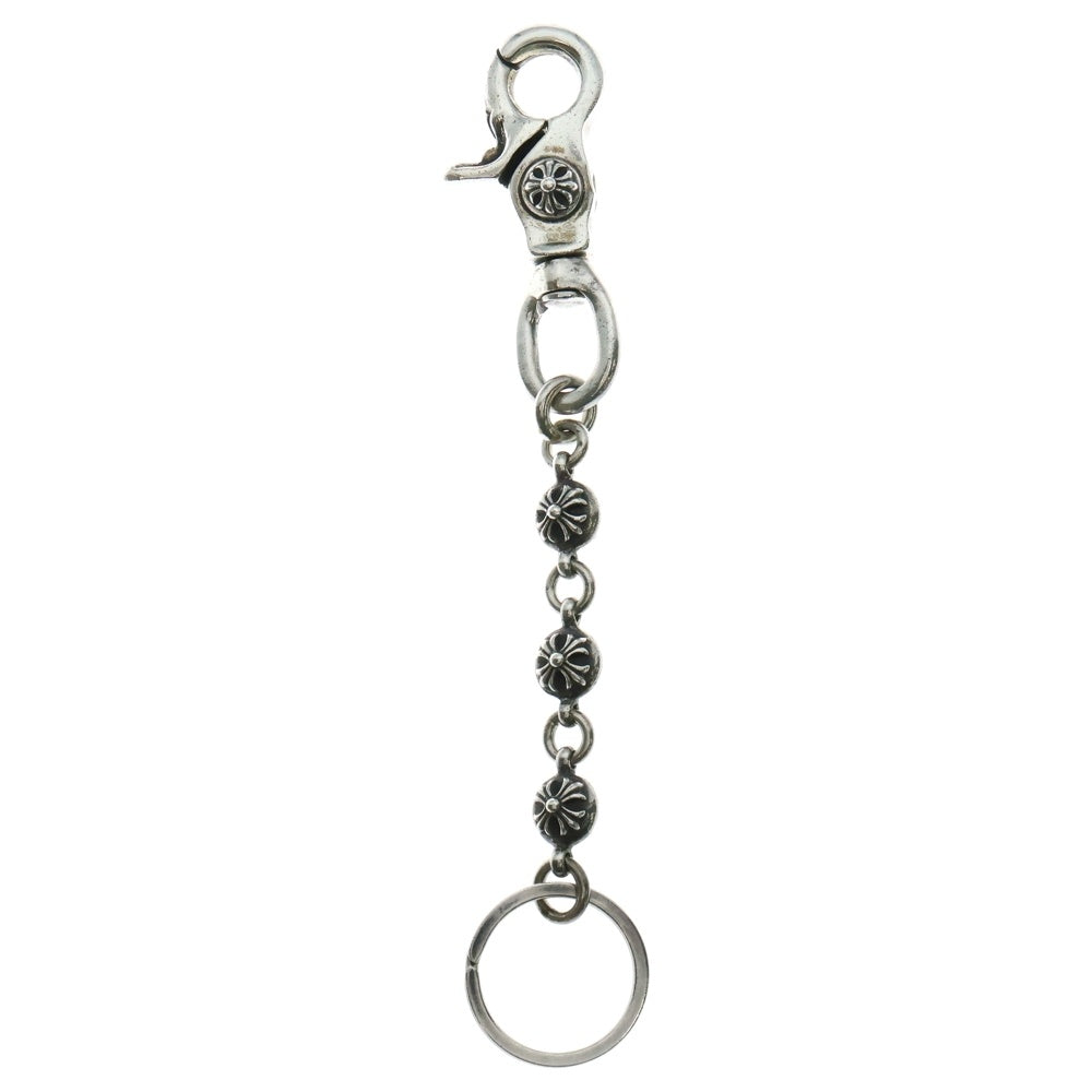 CHROME HEARTS(クロムハーツ) CLIP NO2 BALL 3D/#2クロスボール キーチェーン キーリング シルバー