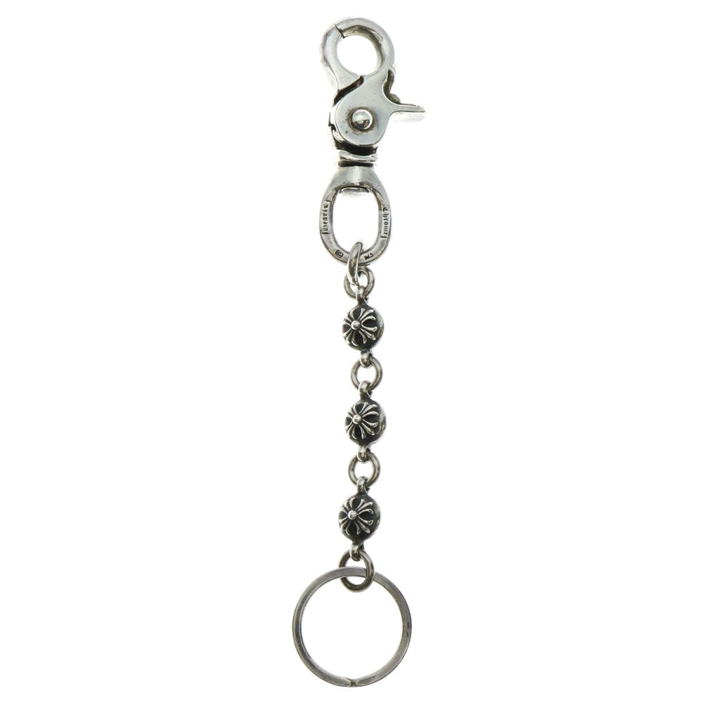 CHROME HEARTS(クロムハーツ) CLIP NO2 BALL 3D/#2クロスボール キーチェーン キーリング シルバー