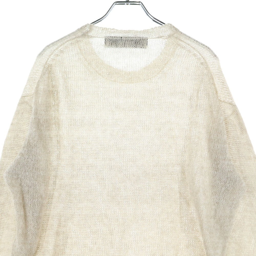COMME des GARCONS HOMME PLUS(コムデギャルソンオムプリュス) AD1995 90S ニットロングスリーブ クルーネックシャツ ベージュ PN-100060