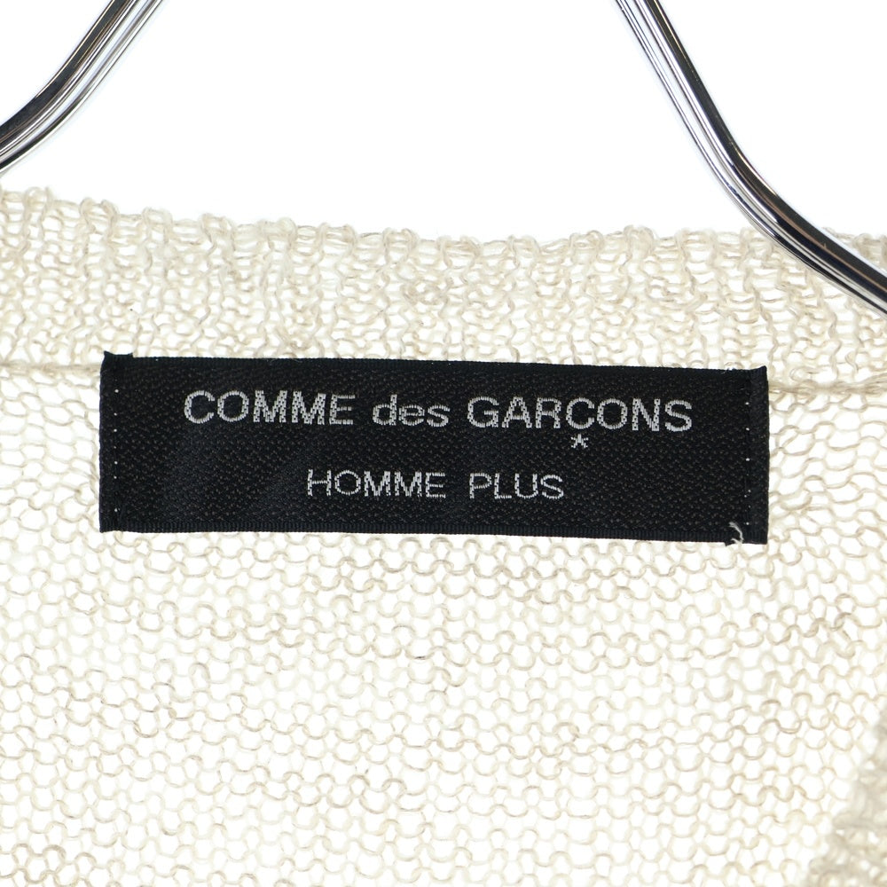 COMME des GARCONS HOMME PLUS(コムデギャルソンオムプリュス) AD1995 90S ニットロングスリーブ クルーネックシャツ ベージュ PN-100060