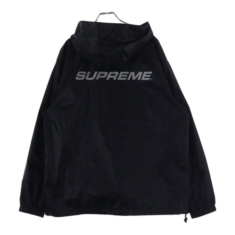 SUPREME(シュプリーム) 17AW Packable Ripstop Pullover パッカブル リップストップ プルオーバー ロングスリーブ アノラックジャケット ブラック