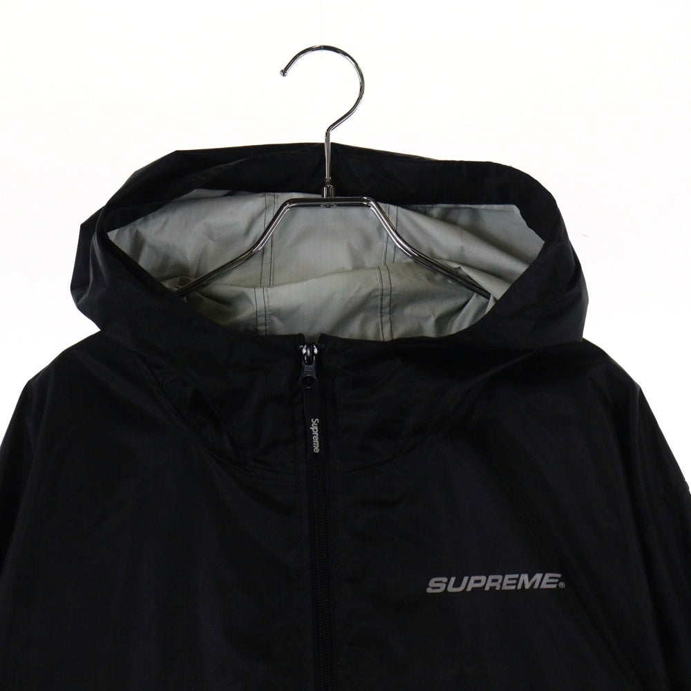 SUPREME(シュプリーム) 17AW Packable Ripstop Pullover パッカブル リップストップ プルオーバー ロングスリーブ アノラックジャケット ブラック