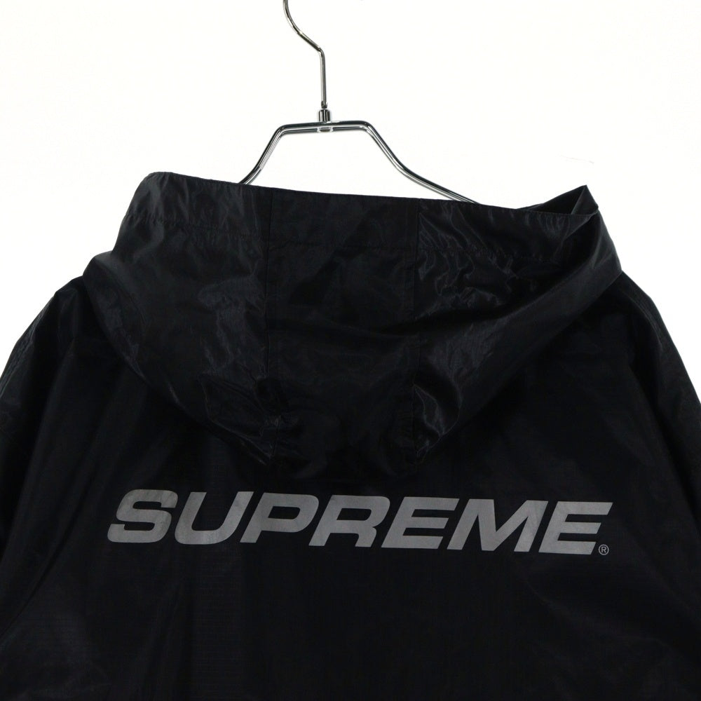 SUPREME(シュプリーム) 17AW Packable Ripstop Pullover パッカブル リップストップ プルオーバー ロングスリーブ アノラックジャケット ブラック