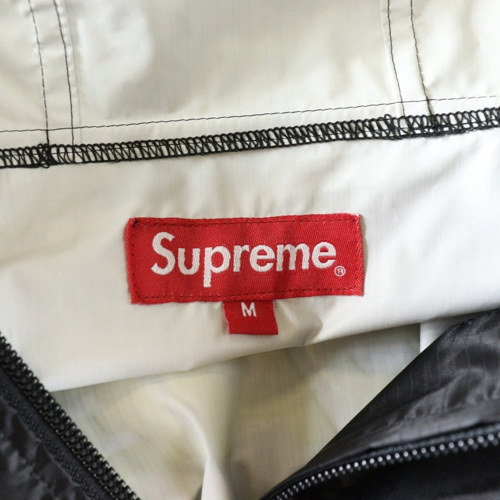 SUPREME(シュプリーム) 17AW Packable Ripstop Pullover パッカブル リップストップ プルオーバー ロングスリーブ アノラックジャケット ブラック