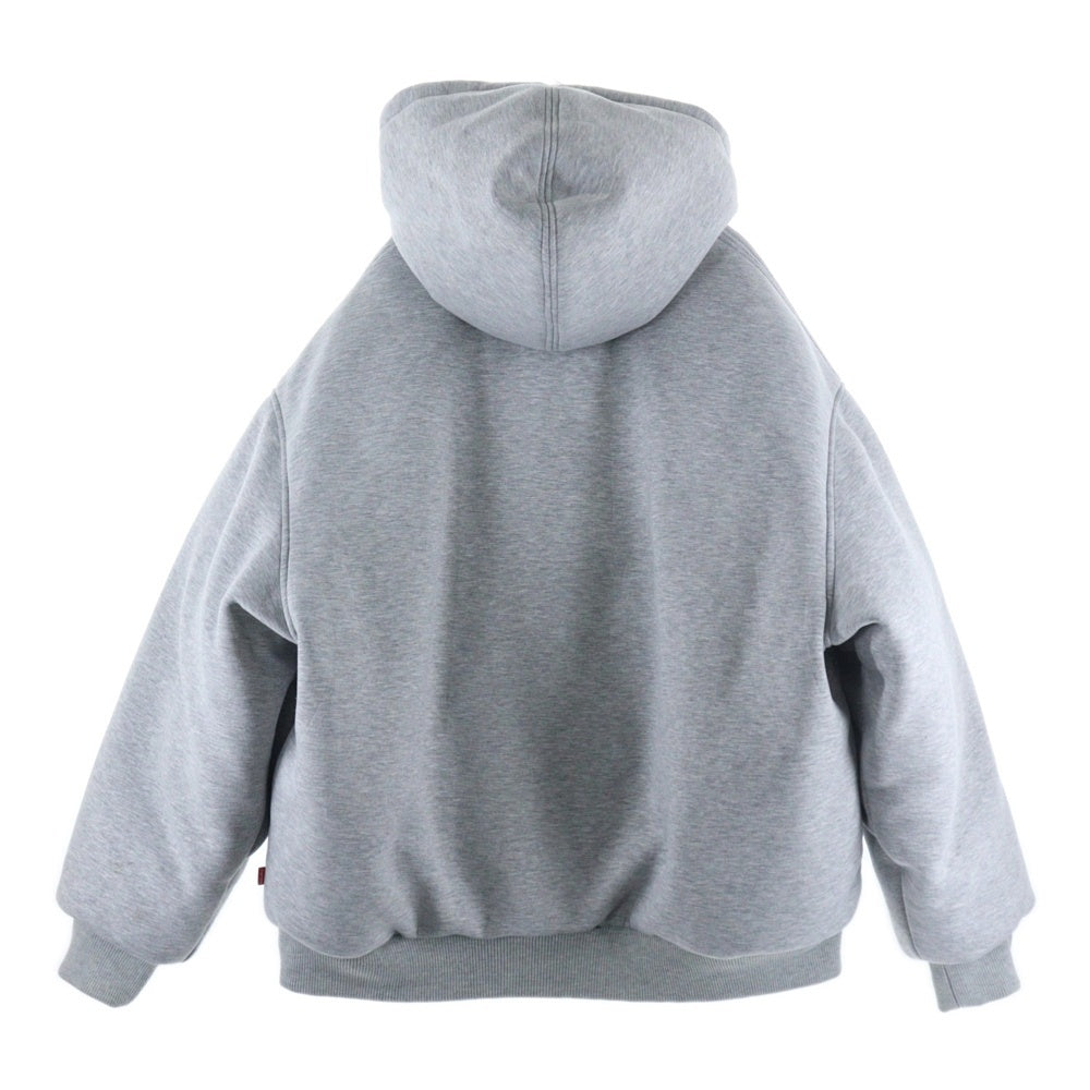 SUPREME(シュプリーム) 24AW ×THE NORTH FACE Down Filled Zip Up Hooded Sweatshirt ダウンフィル スウェット ジップアップフーデッドジャケット グレー NY52400I