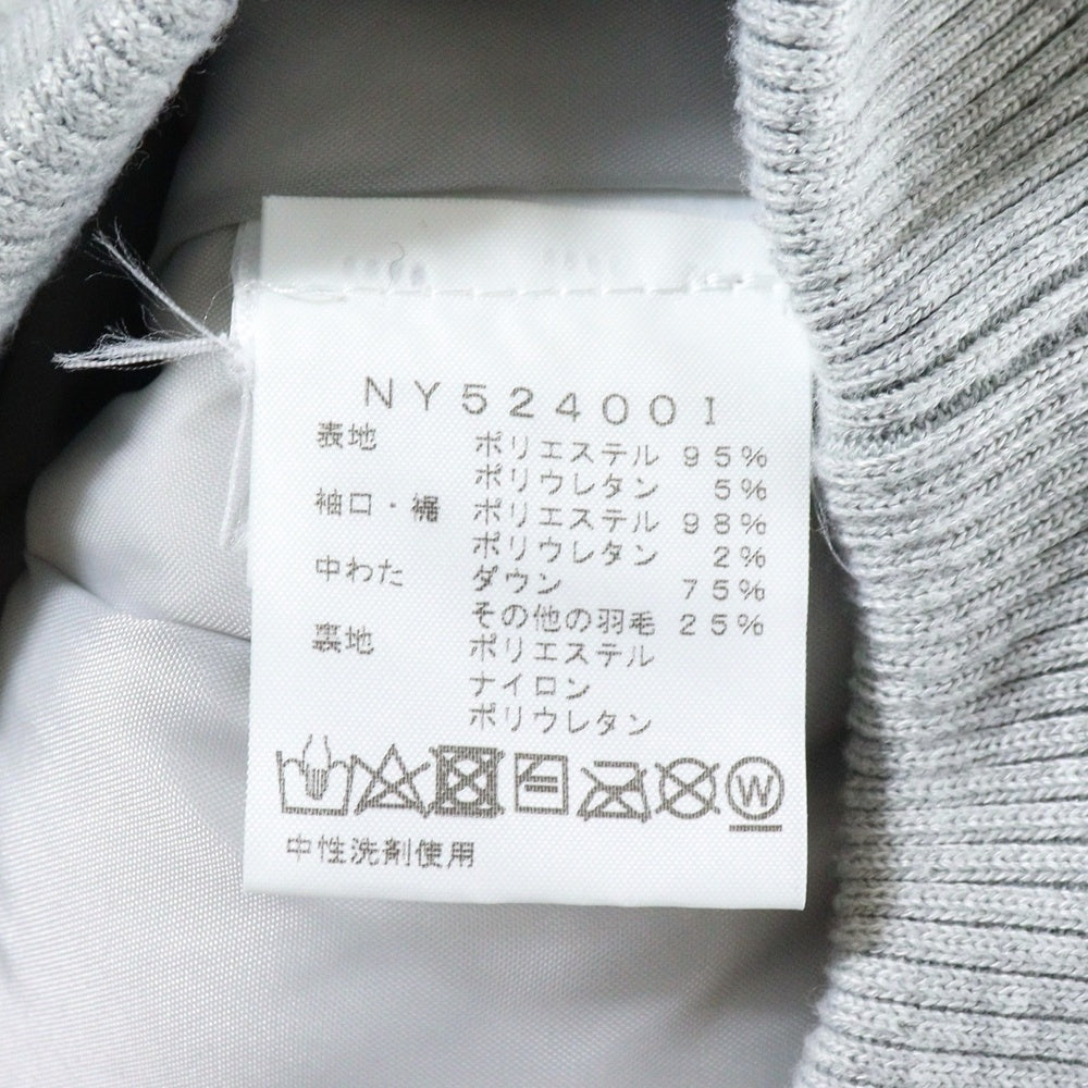 SUPREME(シュプリーム) 24AW ×THE NORTH FACE Down Filled Zip Up Hooded Sweatshirt ダウンフィル スウェット ジップアップフーデッドジャケット グレー NY52400I