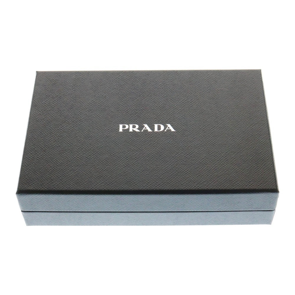PRADA(プラダ) PHONE CASE SHORDER リナイロン ロゴ 三角プレート レザーフォンケース ショルダーバッグ ブラック 2ZT060
