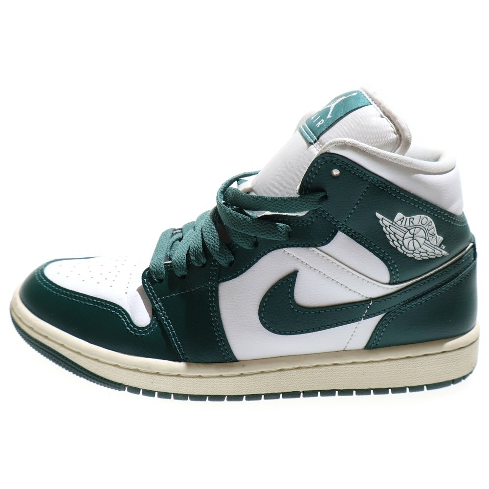 NIKE(ナイキ) WMNS AIR JORDAN 1 MID エアジョーダン1 ミッドカットスニーカー ホワイト/グリーン レディース US7/24cm BQ6472-133