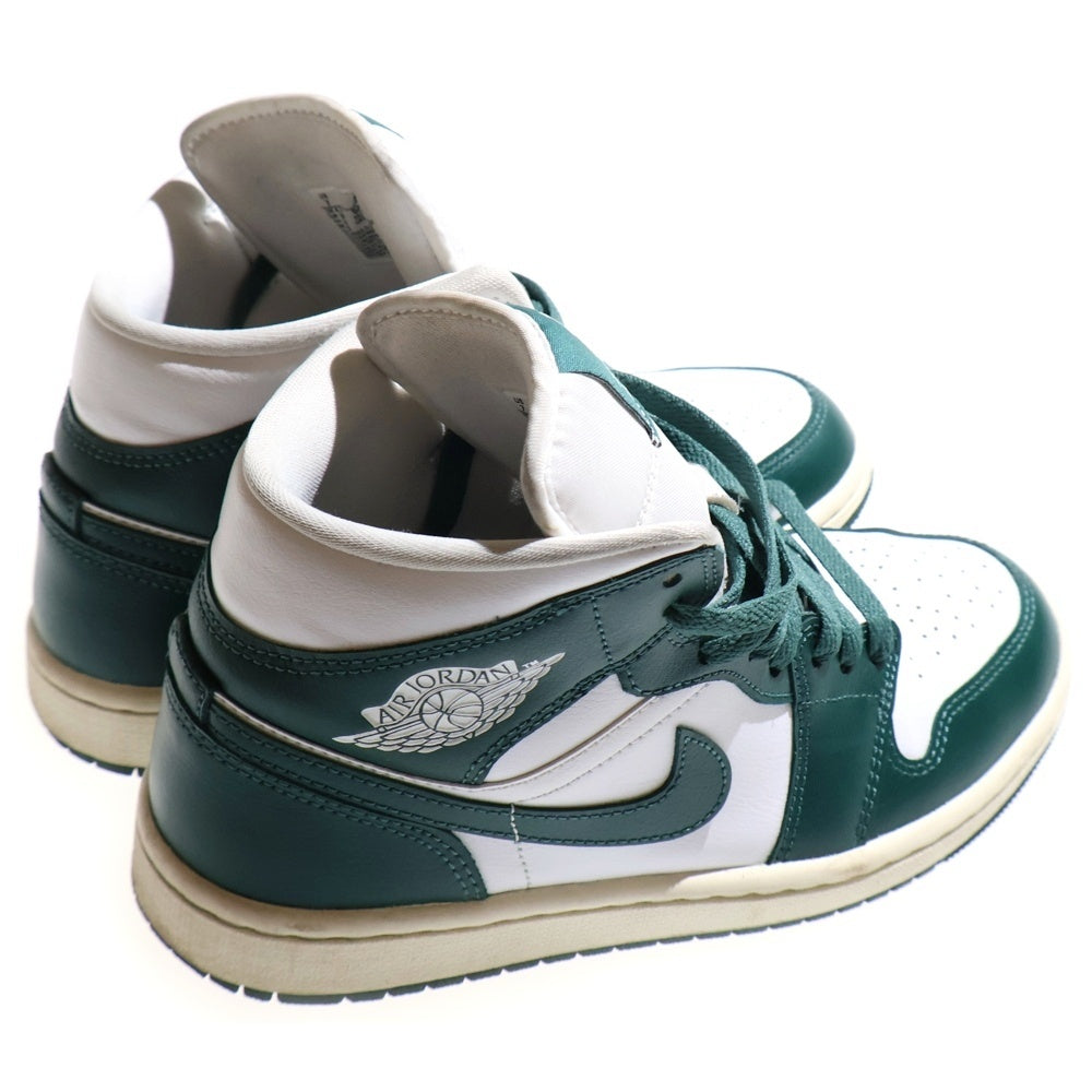 NIKE(ナイキ) WMNS AIR JORDAN 1 MID エアジョーダン1 ミッドカットスニーカー ホワイト/グリーン レディース US7/24cm BQ6472-133