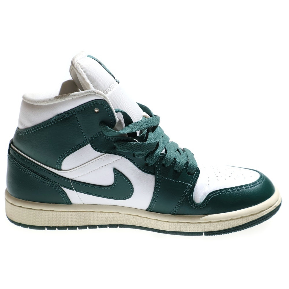 NIKE(ナイキ) WMNS AIR JORDAN 1 MID エアジョーダン1 ミッドカットスニーカー ホワイト/グリーン レディース US7/24cm BQ6472-133