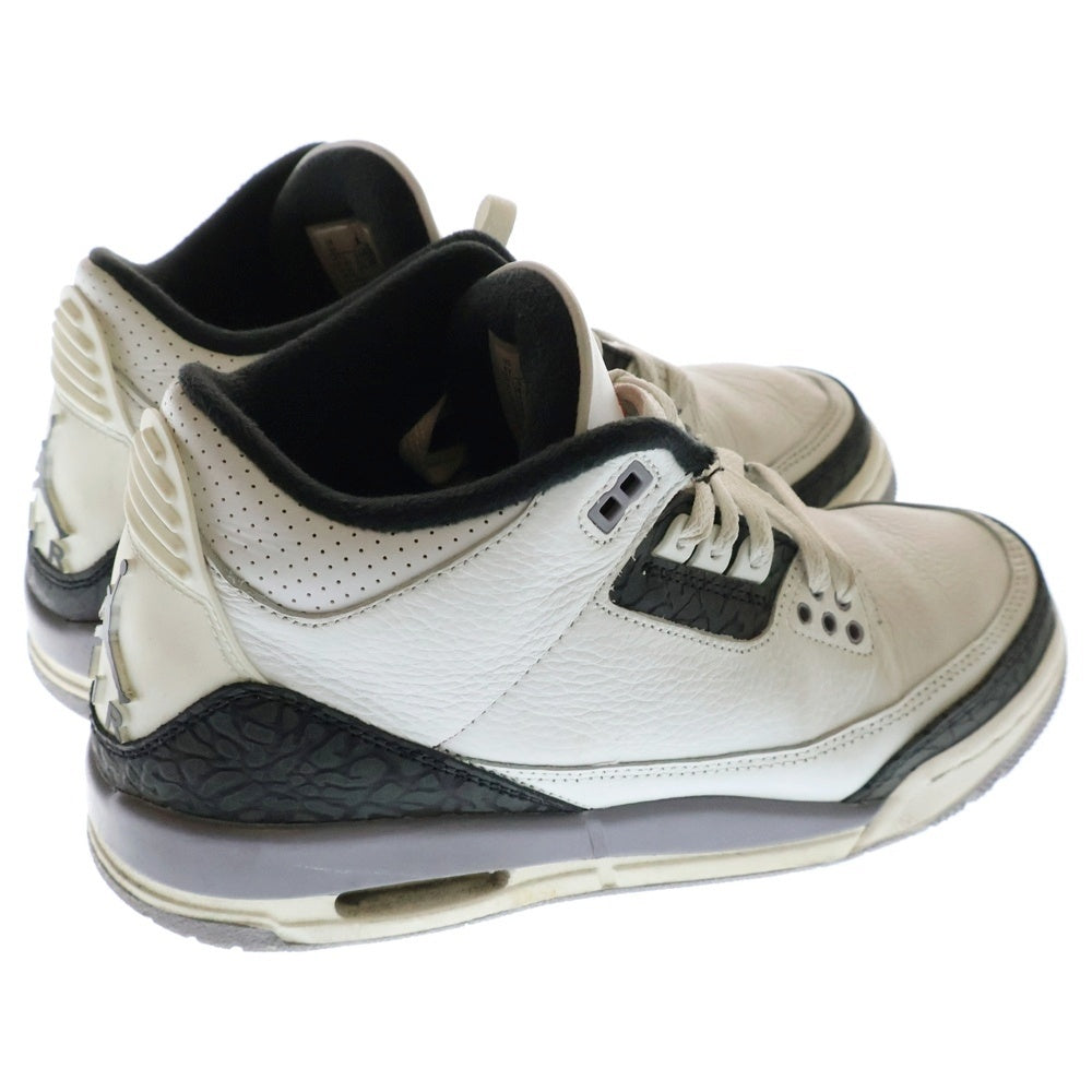 NIKE(ナイキ) AIR JORDAN 3 RETRO CEMENT GREY エアジョーダン3 レトロ セメントグレー ハイカットスニーカー ホワイト/グレー レディース US6Y/24cm DM0967-106
