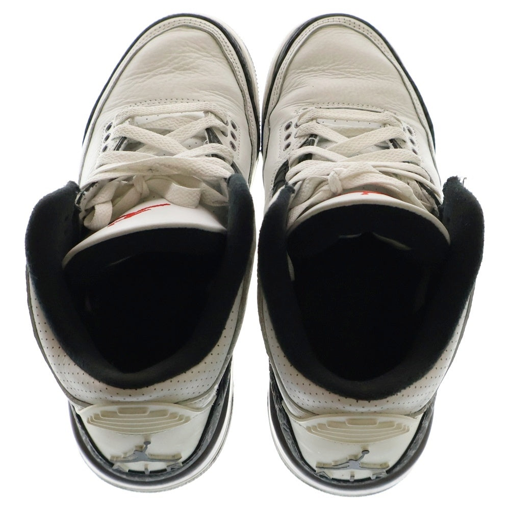 NIKE(ナイキ) AIR JORDAN 3 RETRO CEMENT GREY エアジョーダン3 レトロ セメントグレー ハイカットスニーカー ホワイト/グレー レディース US6Y/24cm DM0967-106