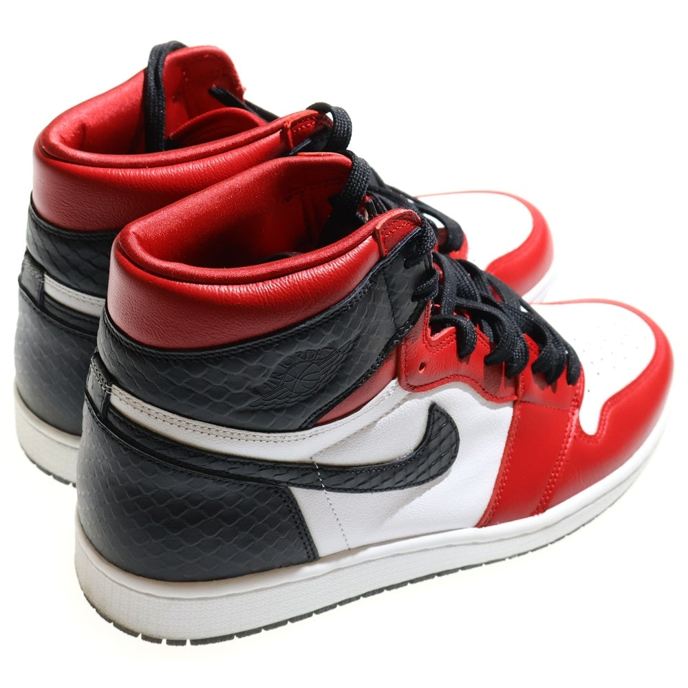 NIKE(ナイキ) WMNS AIR JORDAN 1 HIGH OG SATIN RED ウィメンズ エアジョーダン1 ウィメンズ エアジョーダン1 ハイカットスニーカー サテンレッド US12/29cm CD0461-601
