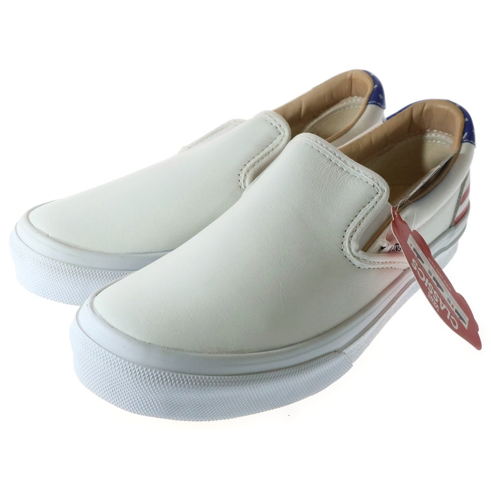 VANS(ヴァンズ) ×カリフォルニア工務店 星条旗 アメリカ スリッポン ローカットスニーカー レディース ホワイト US6/24cm 566840-0001
