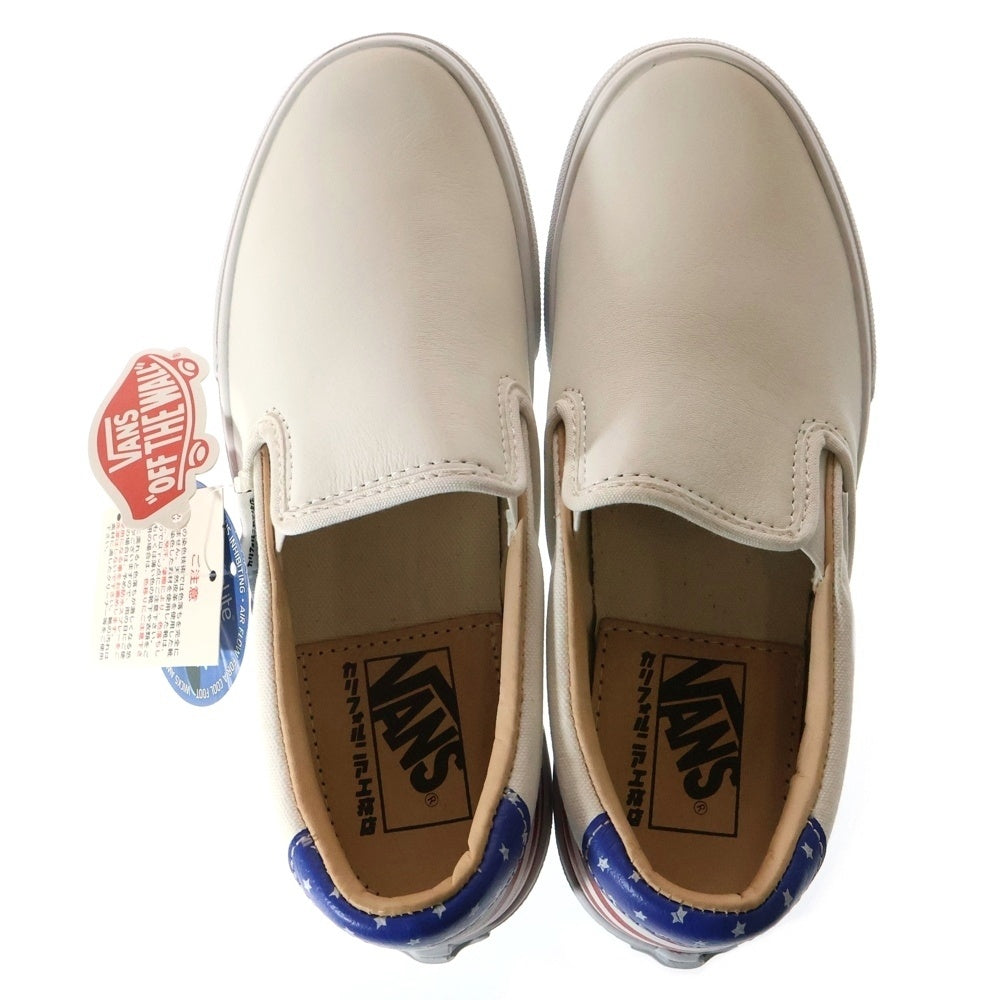 VANS(ヴァンズ) ×カリフォルニア工務店 星条旗 アメリカ スリッポン ローカットスニーカー レディース ホワイト US6/24cm 566840-0001