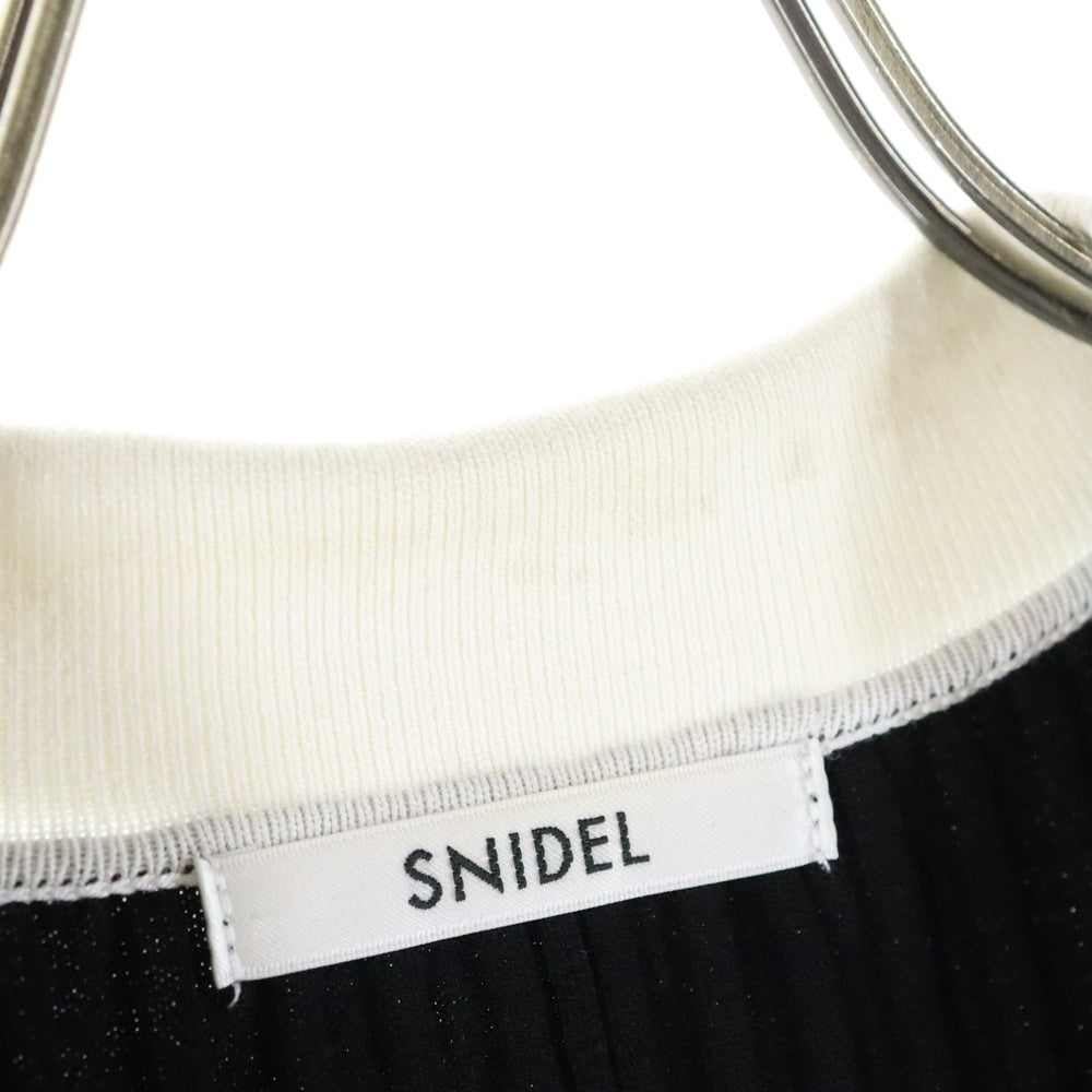 snidel(スナイデル) フロントボタン ノースリ ニットワンピース ブラック レディース SWNO244060