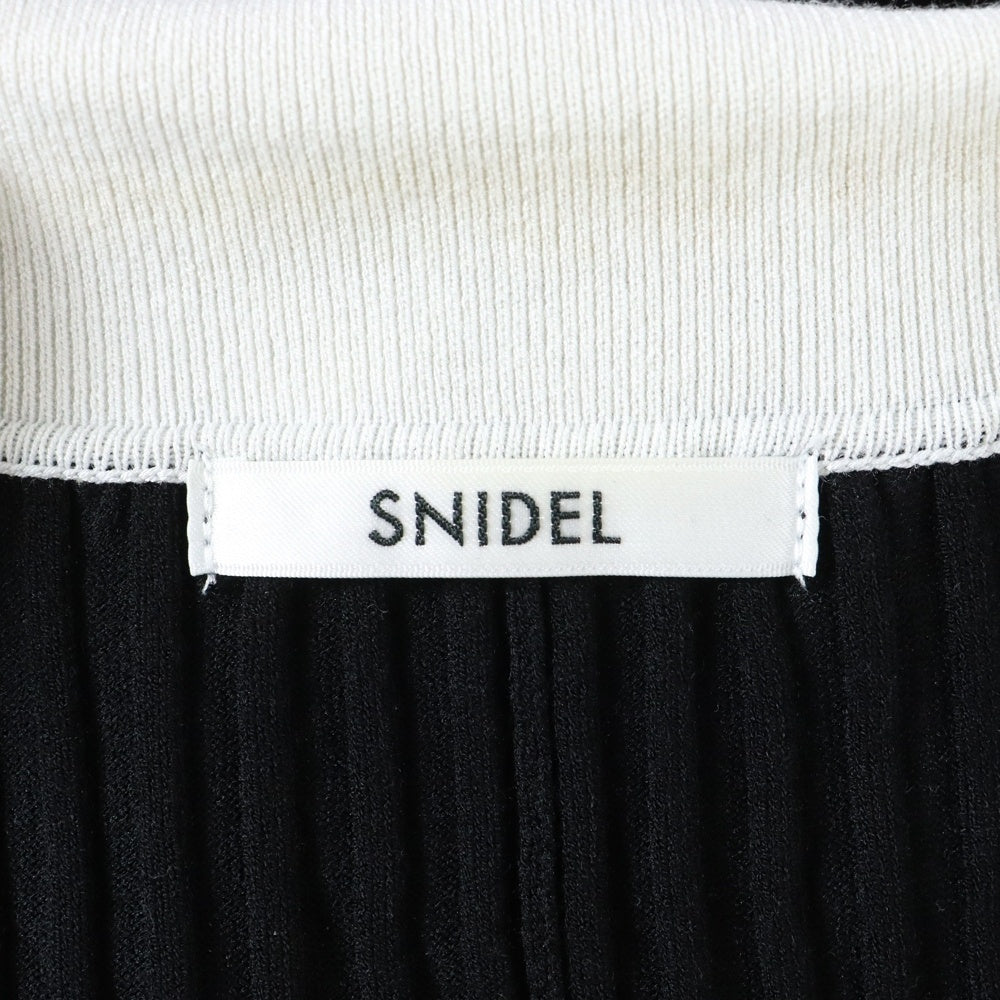 snidel(スナイデル) フロントボタン ノースリ ニットワンピース ブラック レディース SWNO244060
