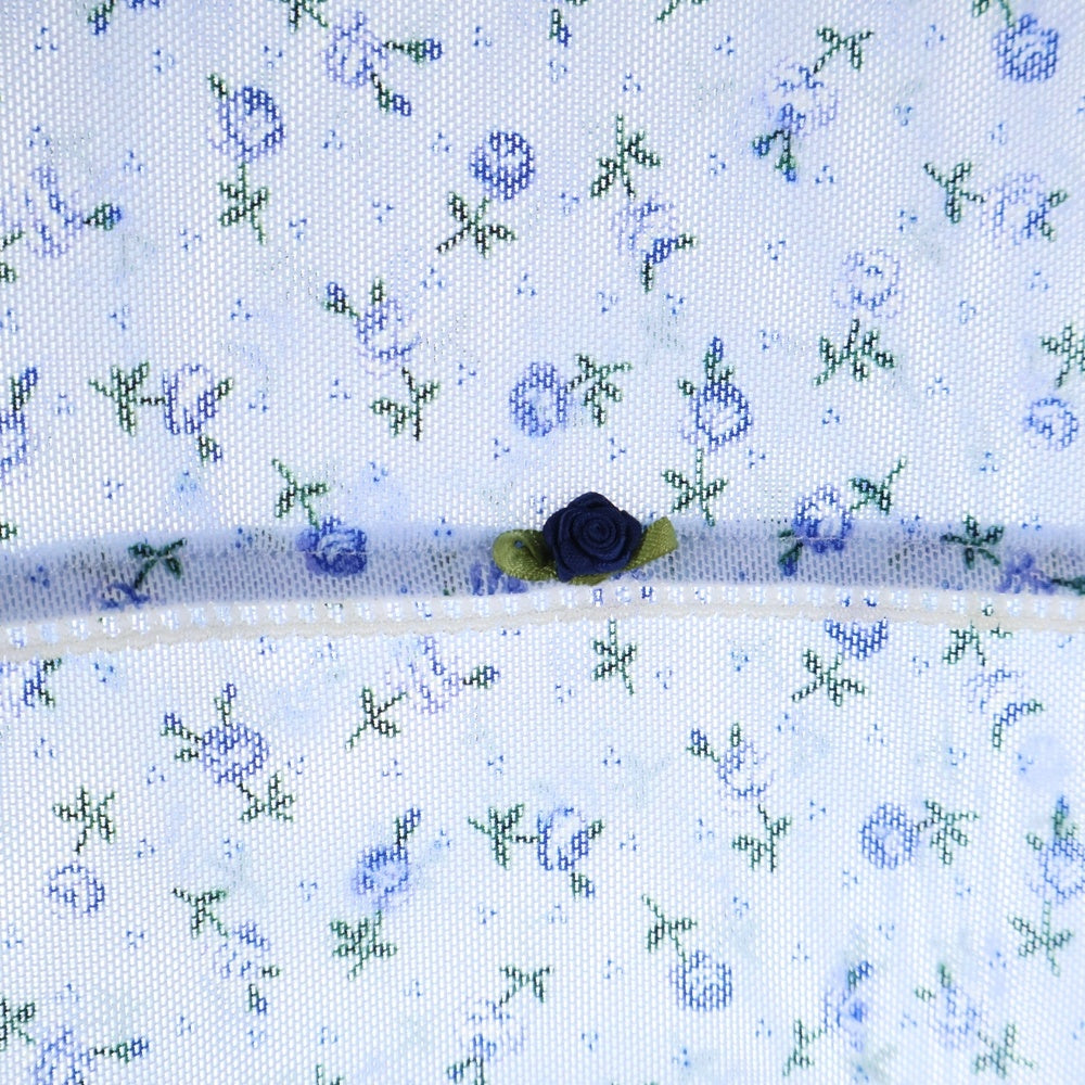 MAISON SPECIAL(メゾンスペシャル ) SMALL FLORAL PATTERN MESH FABRIC INNER TOP スモールフローラルパターン メッシュファブリック インナートップス ブルー レディース 21251415302
