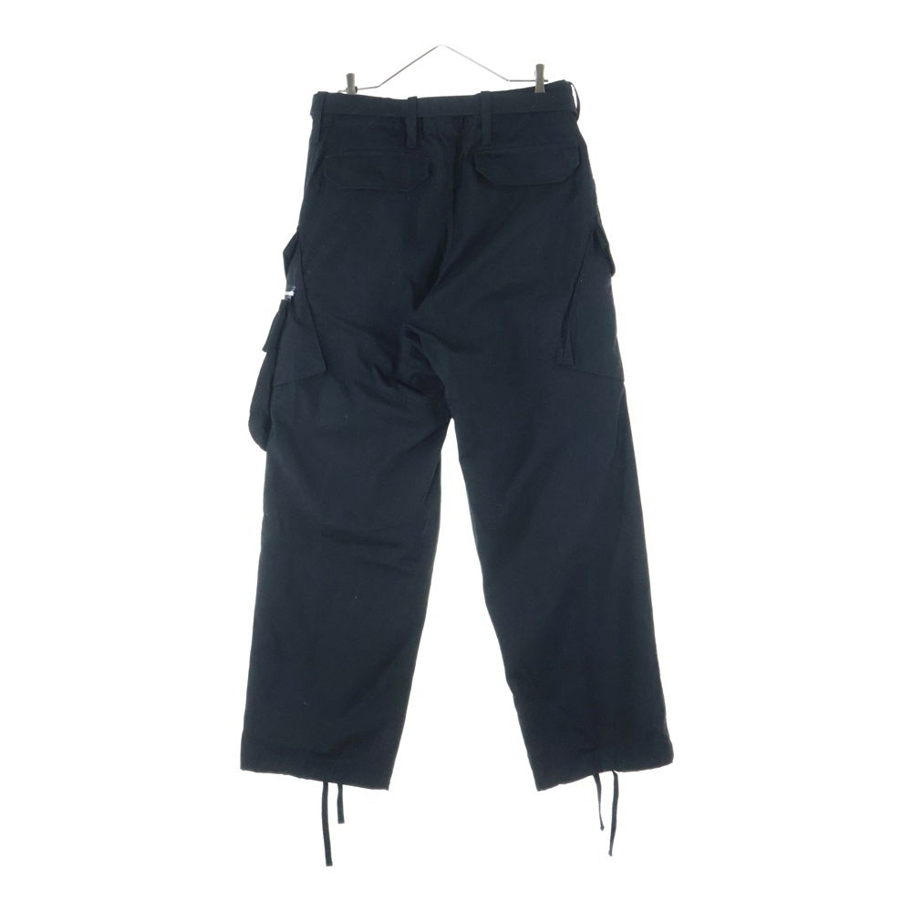 Sacai(サカイ) 21AW COTTON OXFORD PANTS コットン オックスフォード マルチフラップポケット ベルト付き カーゴパンツ ブラック 21-02596M