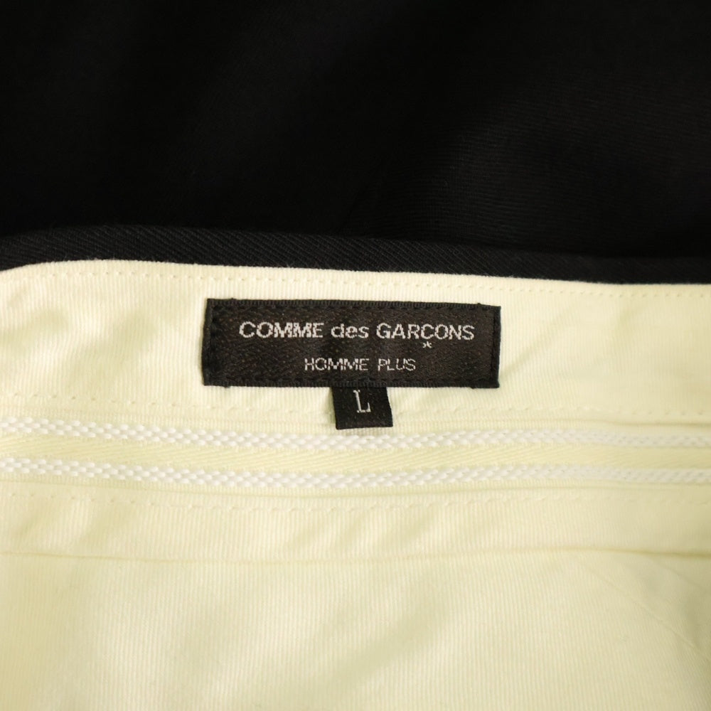 COMME des GARCONS HOMME PLUS(コムデギャルソンオムプリュス) 24SS AD2022 マルチポケット ドレープ サルエル ジップアップ ショートパンツ ブラック PM-P006