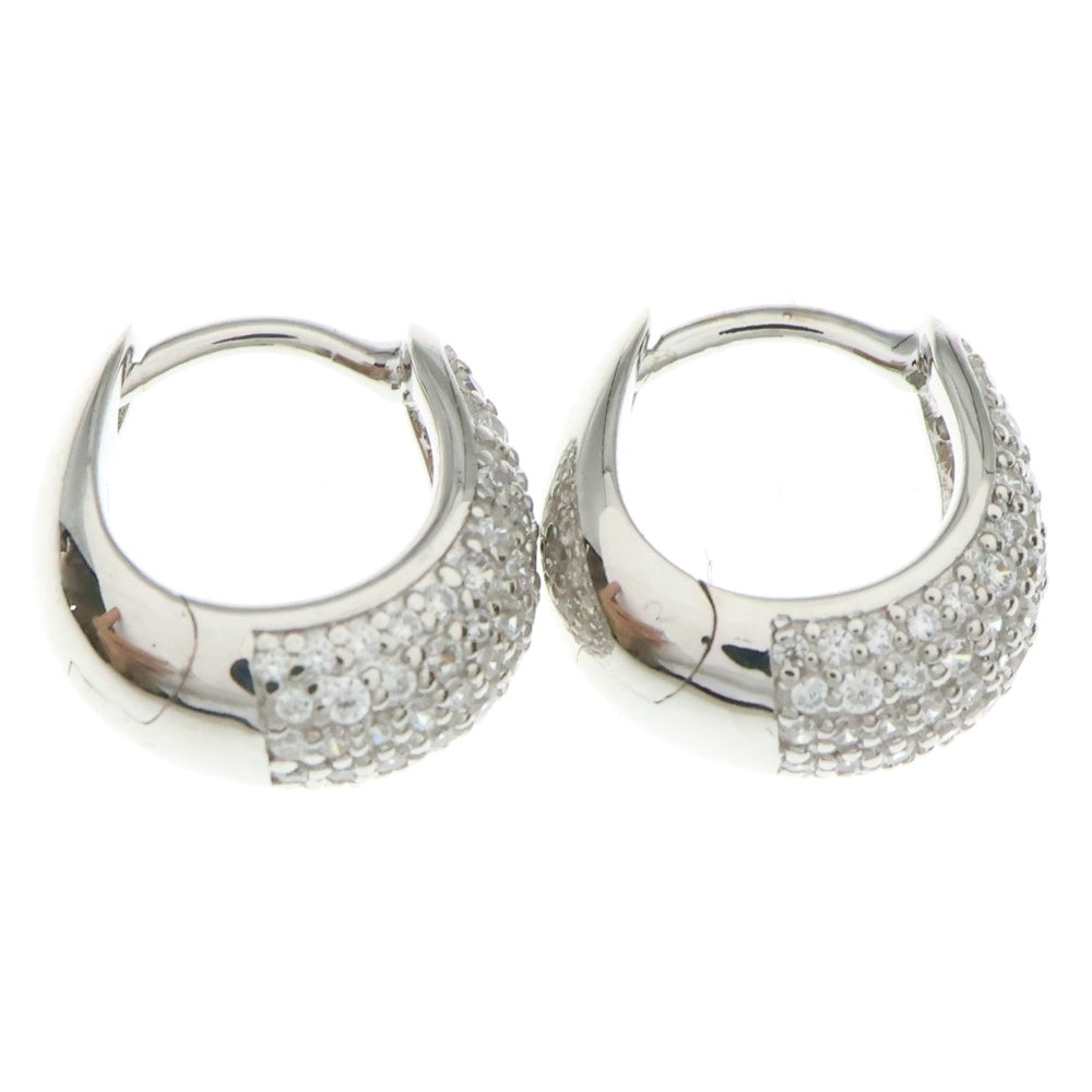 TOMWOOD(トムウッド) Ice Huggies Pave アイス ハギーズ パヴェ シルバー ピアス