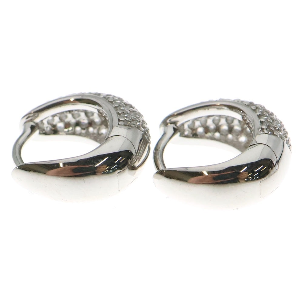 TOMWOOD(トムウッド) Ice Huggies Pave アイス ハギーズ パヴェ シルバー ピアス
