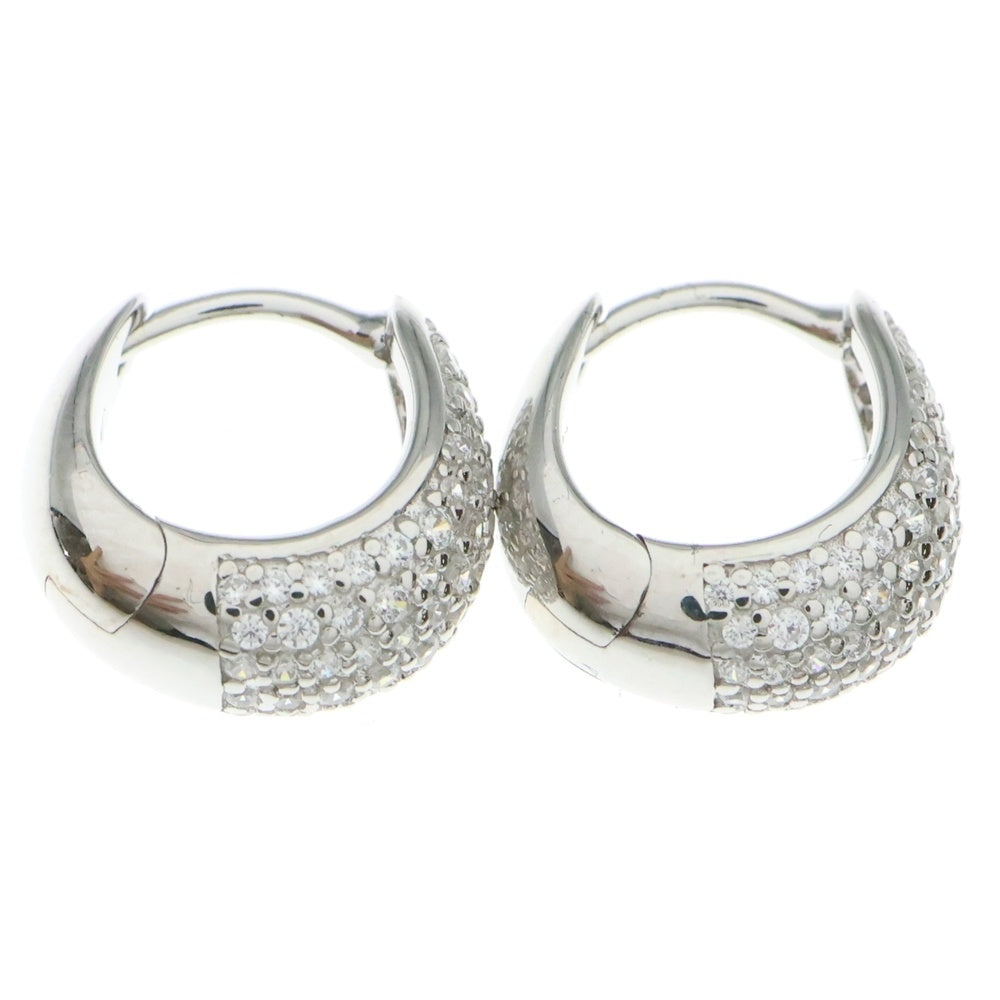 TOMWOOD(トムウッド) Ice Huggies Pave アイス ハギーズ パヴェ シルバー ピアス