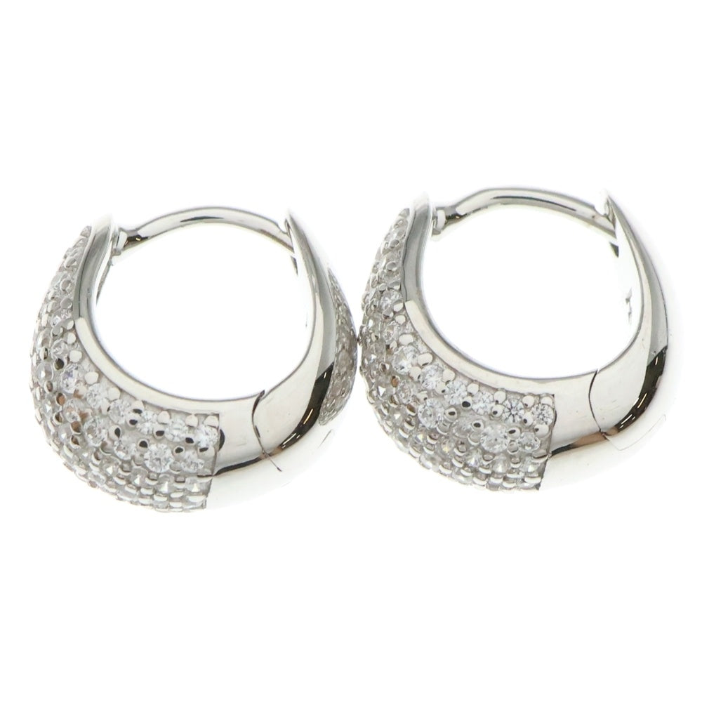 TOMWOOD(トムウッド) Ice Huggies Pave アイス ハギーズ パヴェ シルバー ピアス