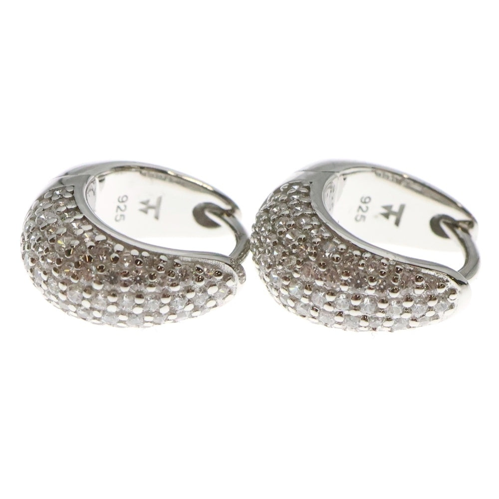TOMWOOD(トムウッド) Ice Huggies Pave アイス ハギーズ パヴェ シルバー ピアス