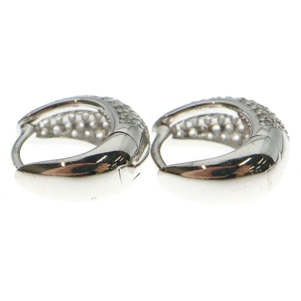 TOMWOOD(トムウッド) Ice Huggies Pave アイス ハギーズ パヴェ シルバー ピアス