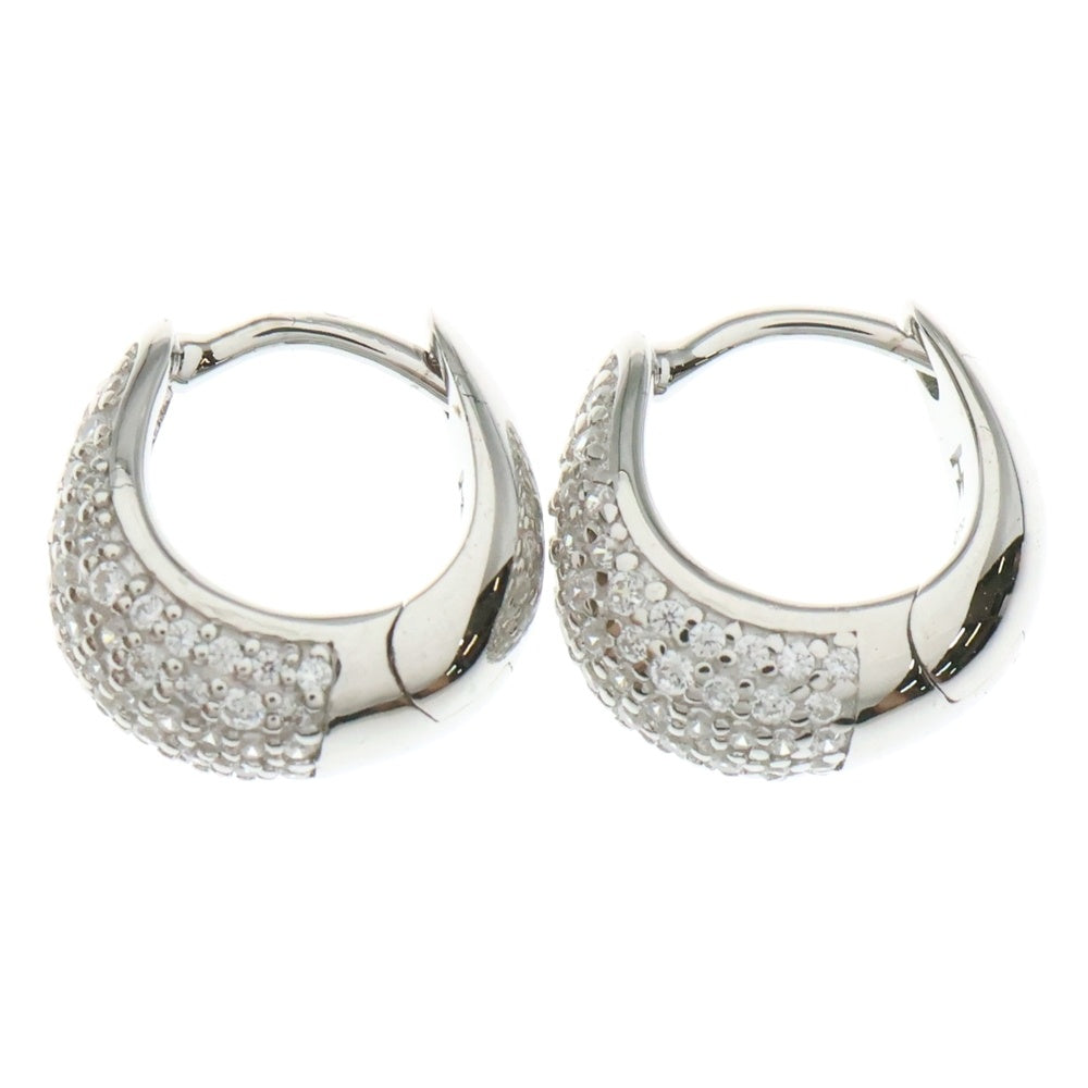 TOMWOOD(トムウッド) Ice Huggies Pave アイス ハギーズ パヴェ シルバー ピアス