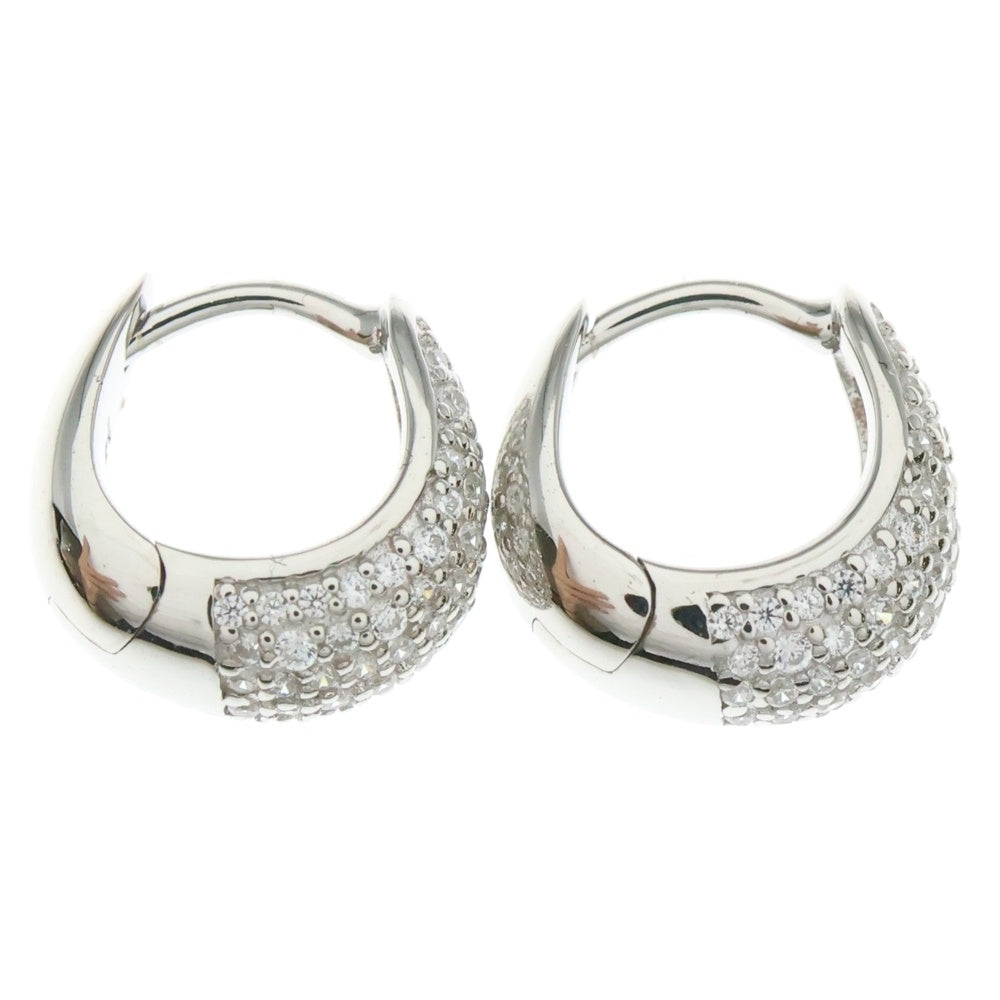 TOMWOOD(トムウッド) Ice Huggies Pave アイス ハギーズ パヴェ シルバー ピアス