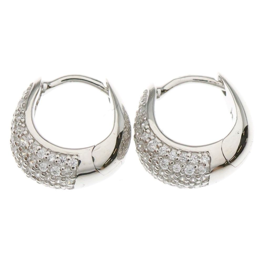 TOMWOOD(トムウッド) Ice Huggies Pave アイス ハギーズ パヴェ シルバー ピアス
