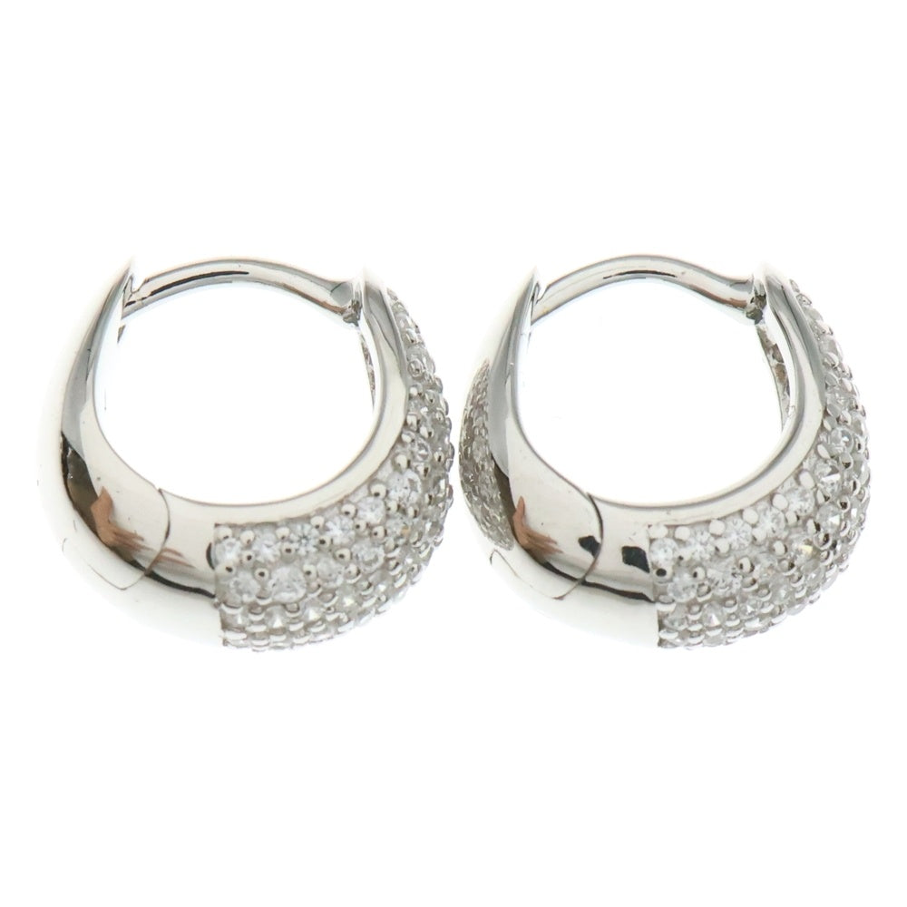 TOMWOOD(トムウッド) Ice Huggies Pave アイス ハギーズ パヴェ シルバー ピアス