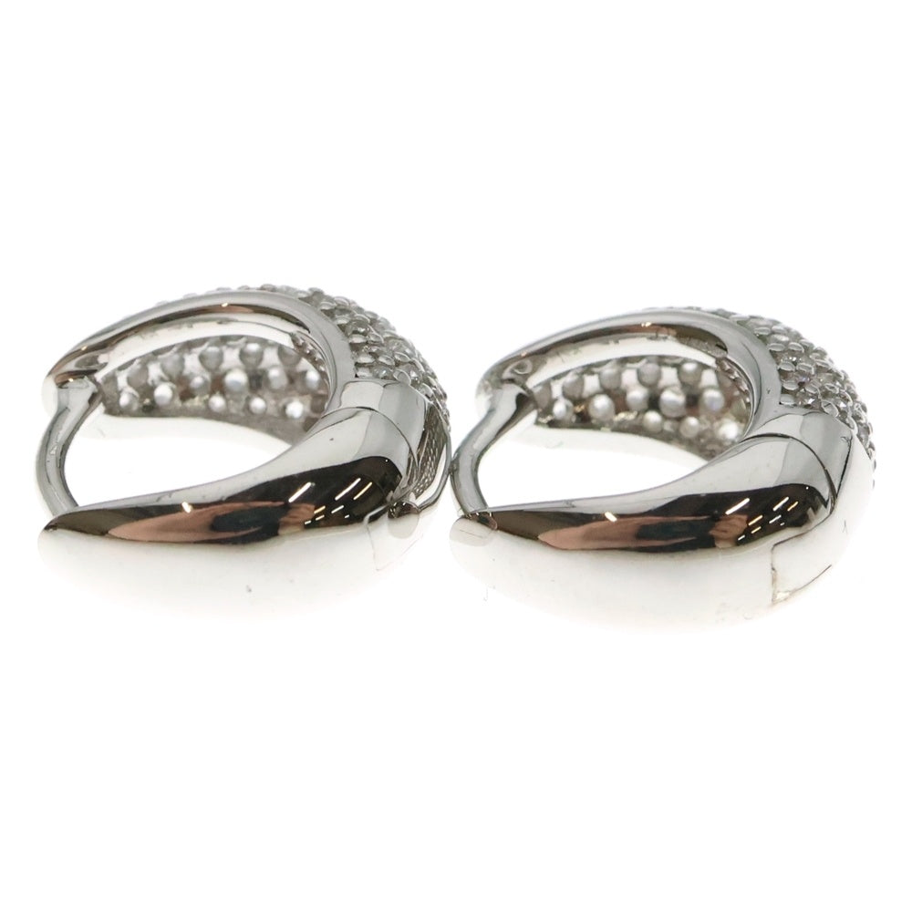 TOMWOOD(トムウッド) Ice Huggies Pave アイス ハギーズ パヴェ シルバー ピアス