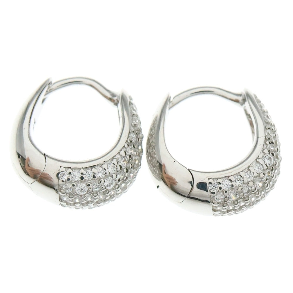 TOMWOOD(トムウッド) Ice Huggies Pave アイス ハギーズ パヴェ シルバー ピアス