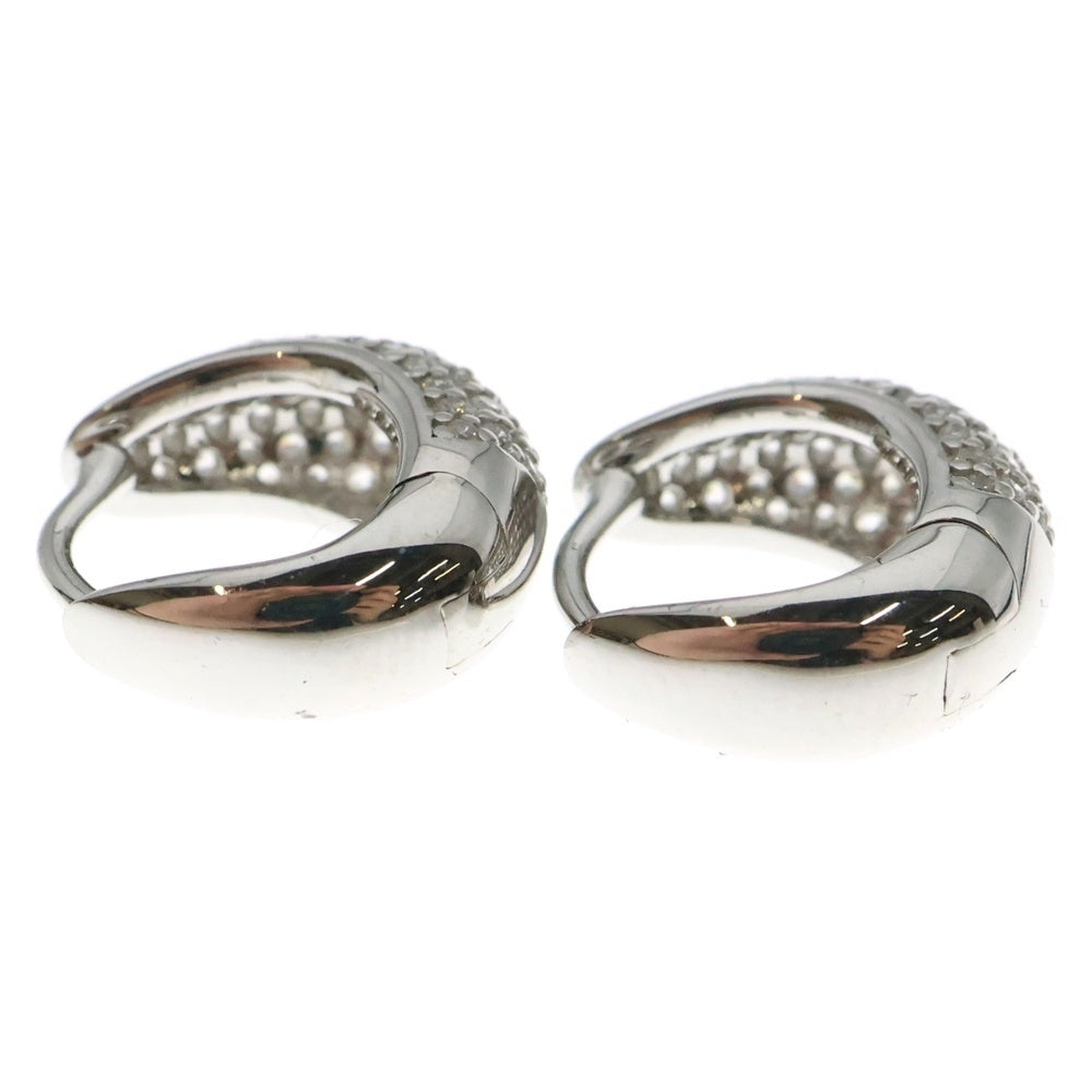 TOMWOOD(トムウッド) Ice Huggies Pave アイス ハギーズ パヴェ シルバー ピアス