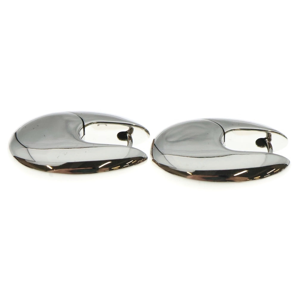 TOMWOOD(トムウッド) Pebble Hoops Medium ぺブル フープ ミディアム シルバー ピアス