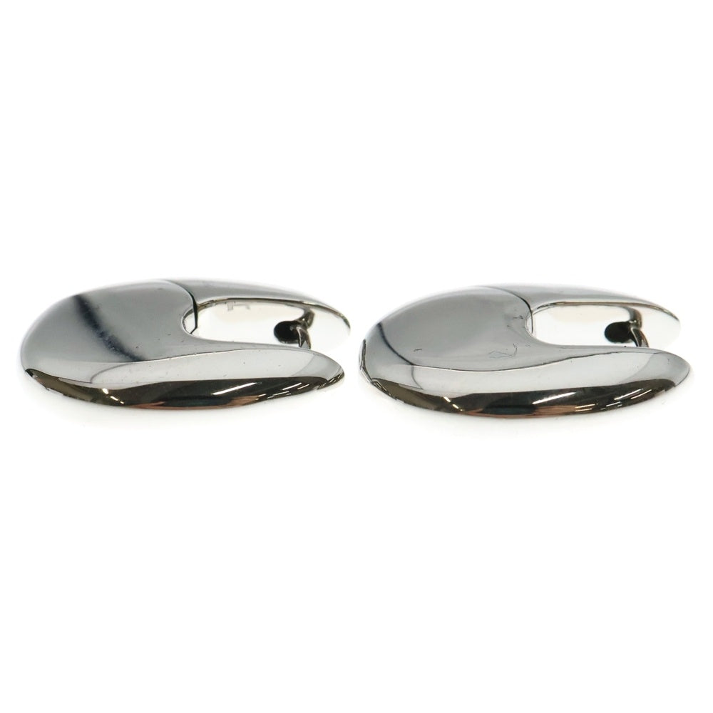 TOMWOOD(トムウッド) Pebble Hoops Medium ぺブル フープ ミディアム シルバー ピアス