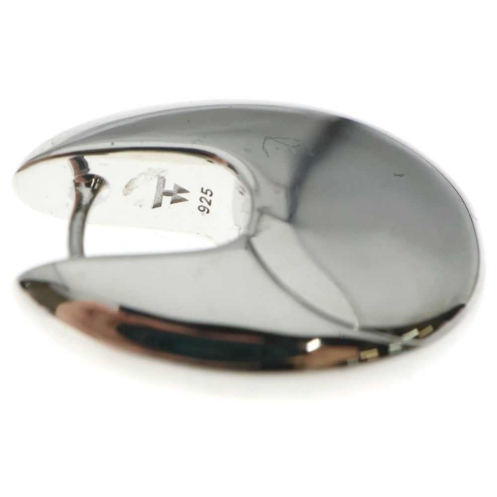 TOMWOOD(トムウッド) Pebble Hoops Medium ぺブル フープ ミディアム シルバー ピアス