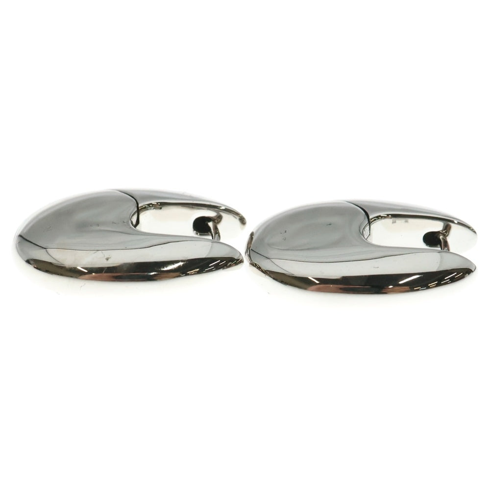 TOMWOOD(トムウッド) Pebble Hoops Medium ぺブル フープ ミディアム シルバー ピアス