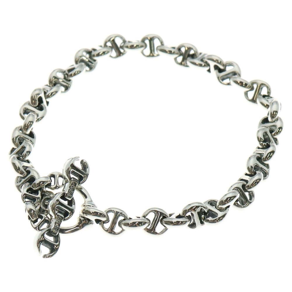 HOORSENBUHS(ホーセンブース) 5MM OPEN-LINK BRACELET 6Pダイヤモンド オープンリンク ブレスレット 8インチ シルバー