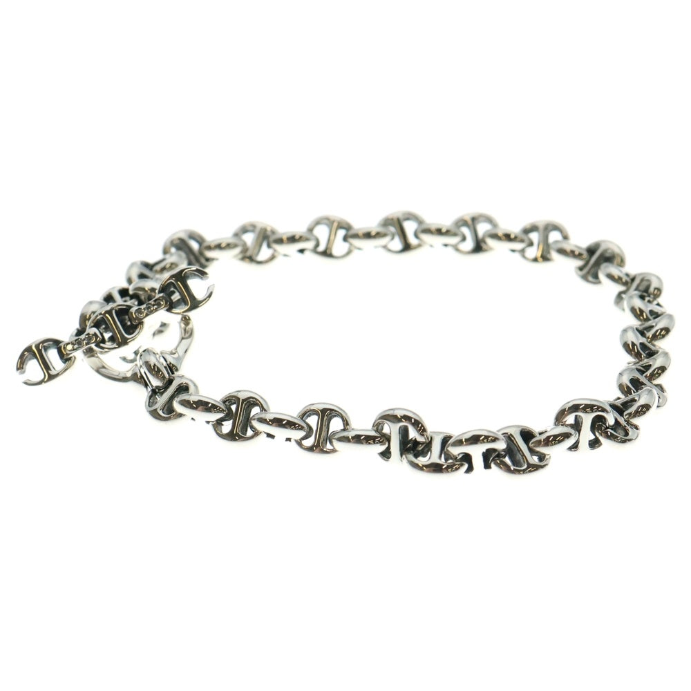 HOORSENBUHS(ホーセンブース) 5MM OPEN-LINK BRACELET 6Pダイヤモンド オープンリンク ブレスレット 8インチ シルバー