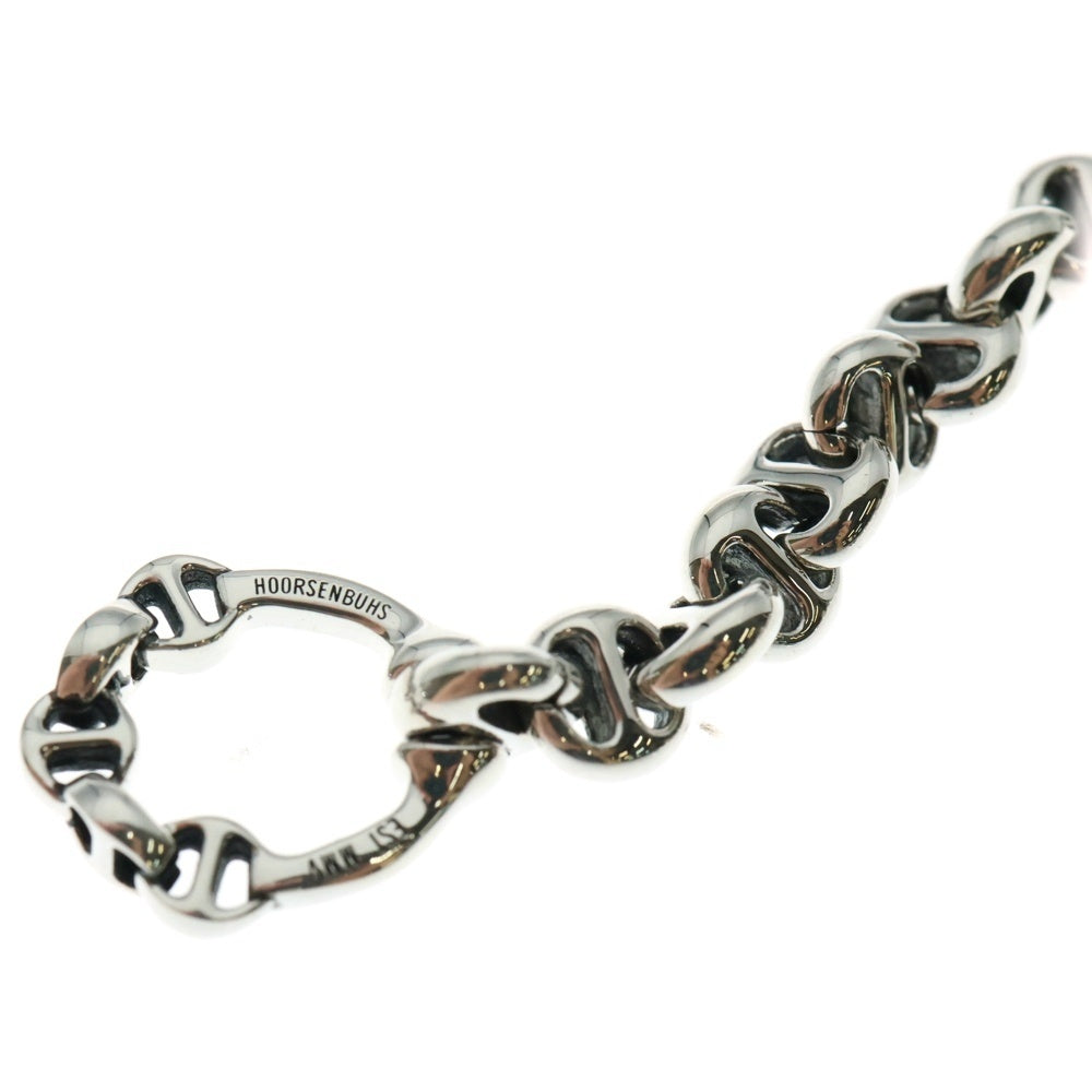 HOORSENBUHS(ホーセンブース) 5MM OPEN-LINK BRACELET 6Pダイヤモンド オープンリンク ブレスレット 8インチ シルバー