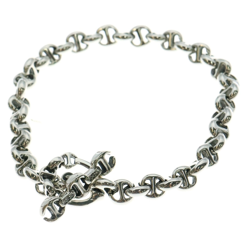 HOORSENBUHS(ホーセンブース) 5MM OPEN-LINK BRACELET 6Pダイヤモンド オープンリンク ブレスレット 8インチ シルバー